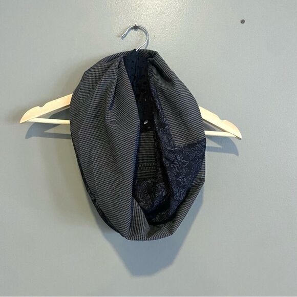 Mixed Material Trouser Infinity Scarf Womens - Picture 1 of 3